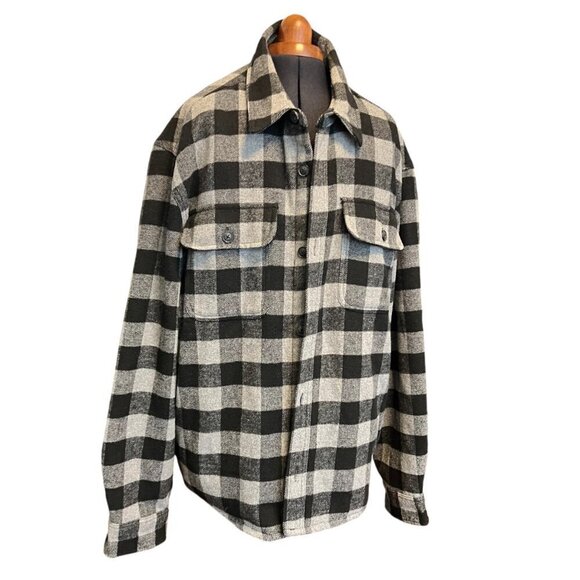 Jachs New York Blk & Grey Wool Shacket XXL - Picture 2 of 16